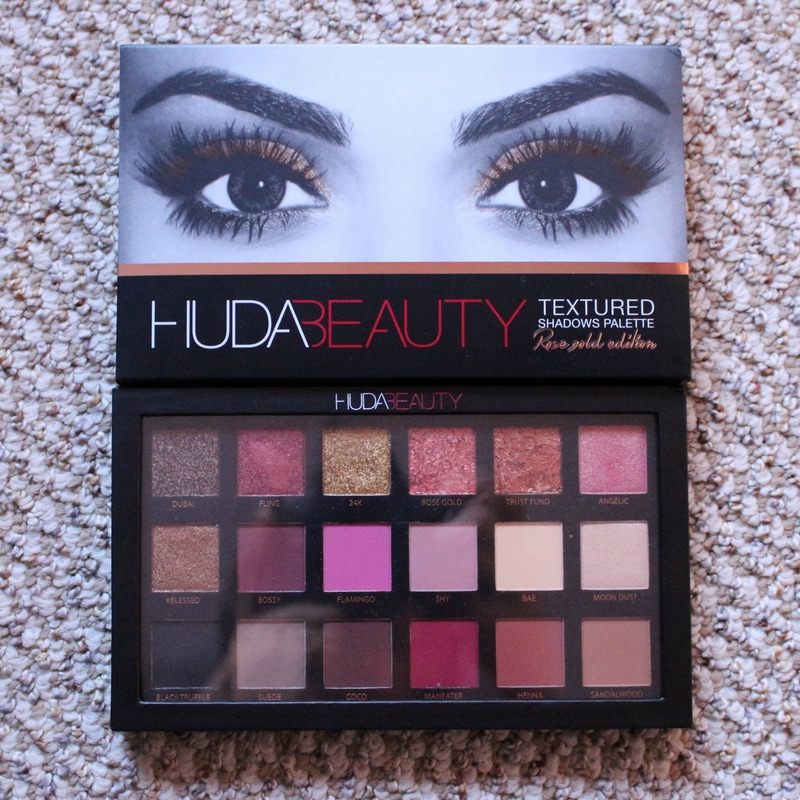 Huda Beauty Textured Rose Gold Eyeshadow Palette
